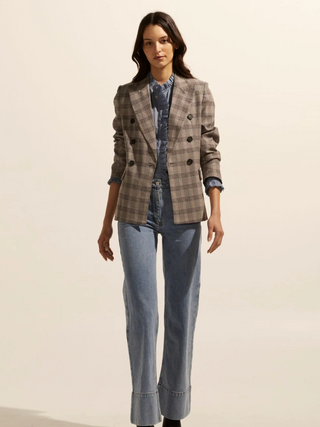 Samantha Spurt Jacket - Mousse Check