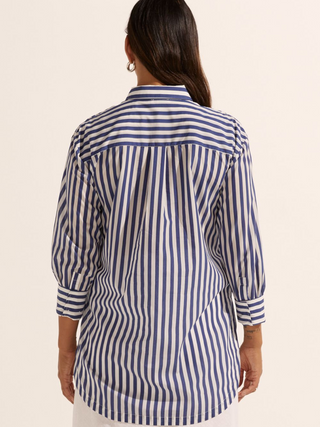 Agile Stripe Shirt - Navy