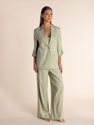 Izzy Relaxed Blazer - Light Green