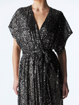 Impressions Sequin Dress - Gunmetal