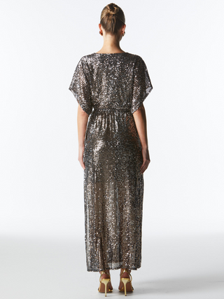 Impressions Sequin Dress - Gunmetal