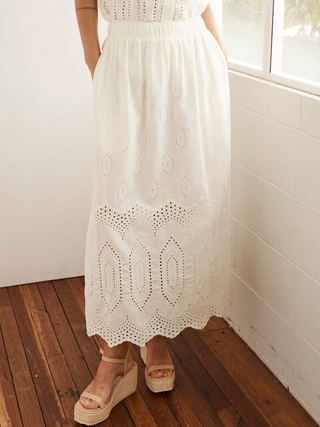 Fond Skirt Cream Broderie